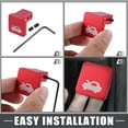 thumbnail image 5 of 2 Set Hood Release Latch Handle Repair Kit Replacement for Honda CRV 1997-2006 Red, 5 of 6