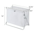 thumbnail image 7 of Yamazaki Home Folding Storage Bin, White, Steel, 8.5 gallon, 32 liters, Supports 22 pounds, Collapsible, Handles, No Assembly, 7 of 7