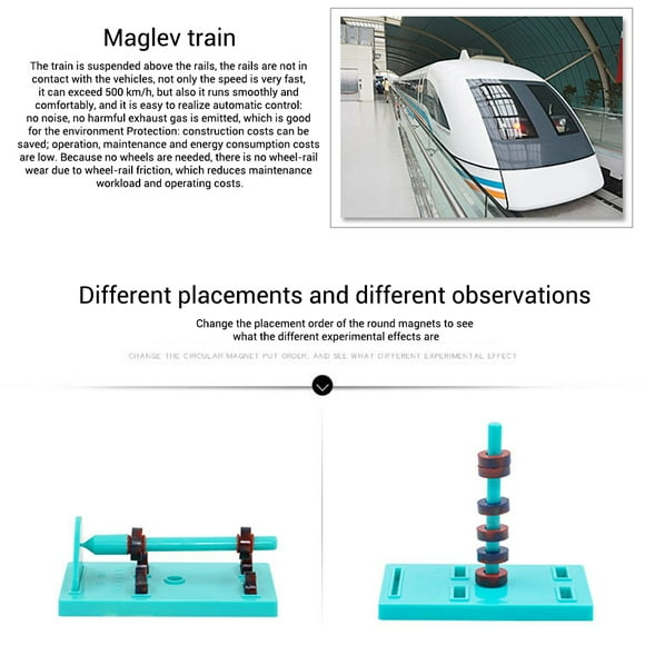 Juego de imanes científicos para niños, barra, anillo, herradura, brújula, kit para coche, herramientas de experimentos educativos para niños