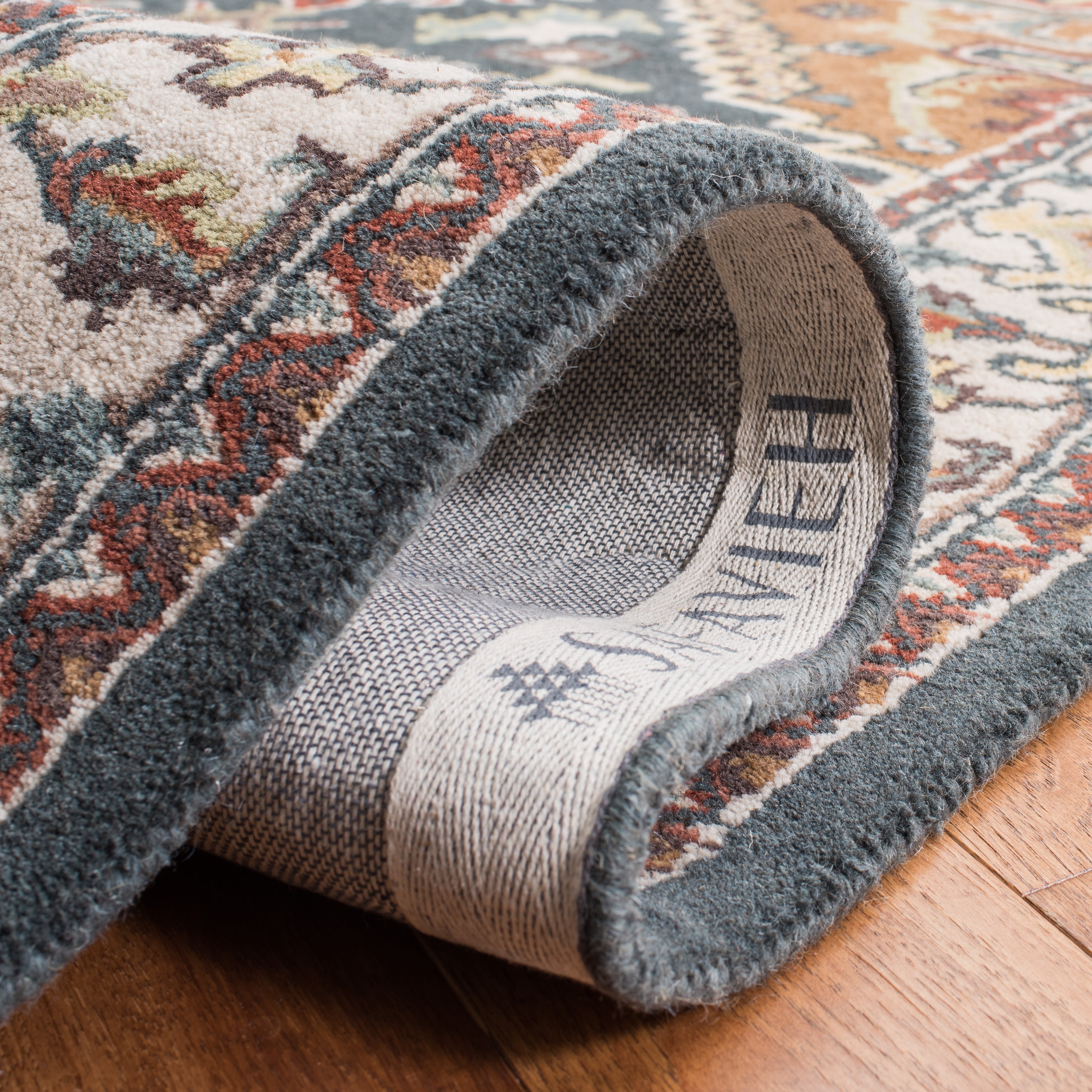 Safavieh Heritage York Oriental Wool Runner Rug, Dark Green/Brown, 2'3" x 12'