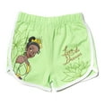 thumbnail image 4 of Disney Princess Moana Rapunzel Tiana Big Girls French Terry 3 Pack Active Retro Dolphin Shorts Toddler to Big Kid, 4 of 5