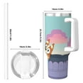 thumbnail image 4 of Netaao Bluey for 40OZ Ice Bully With Handle Stainless Steel Hot/Cold Coffee Cup Travel Mug Cup, 4 of 8
