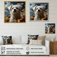 thumbnail image 4 of Designart "Breezy Bichon" Animals Dog Floater Framed Canvas Art Print, 4 of 5