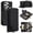 Black, variant on For Apple iPhone 17 6.3"【RFID Blocking 】Diamond Grid Wallet Case Magnetic Flip Cover 7-Card Slots Zipper Pocket With Detachable Shoulder Strap And Wrist Strap,Rose gold,For iPhone 17