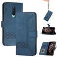 thumbnail image 1 of Pour One Plus 8 Étui Portefeuille de Téléphone Durable en Cuir PU à Rabat - Bleu, 1 of 3
