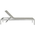 thumbnail image 4 of Pemberly Row 2-Piece Modern Aluminum Outdoor Set in Silver/Gray, 4 of 7