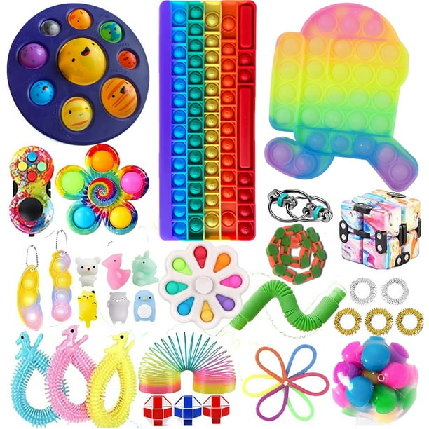 Fidget Packs Toy Bundle Figetget Toys Set, Stress Relief Balls Sensory Fidgets Toys PackSets for