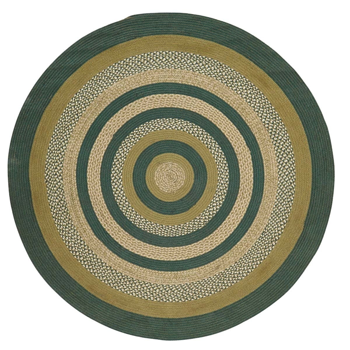 Rustic & Lodge Rugs Sherwood Green Round Jute Rug