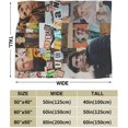 thumbnail image 3 of Tanner Buchanan Soft and Comfortable Warm Fleece Blankets Beach Blanket Picnic Blankets Throw Blankets -S83, 3 of 5