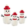 thumbnail image 6 of Sylvtty Paper Honeycomb Snowman Ornaments 3D Honeycomb Christmas Snowman Centerpiece for Winter Table Topper Home Decor, 6 of 7