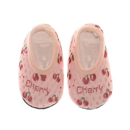 

iaksohdu Floor Socks Fruit Pattern Mesh Unisex Anti Skid Washable Barefoot Shoes for Indoor