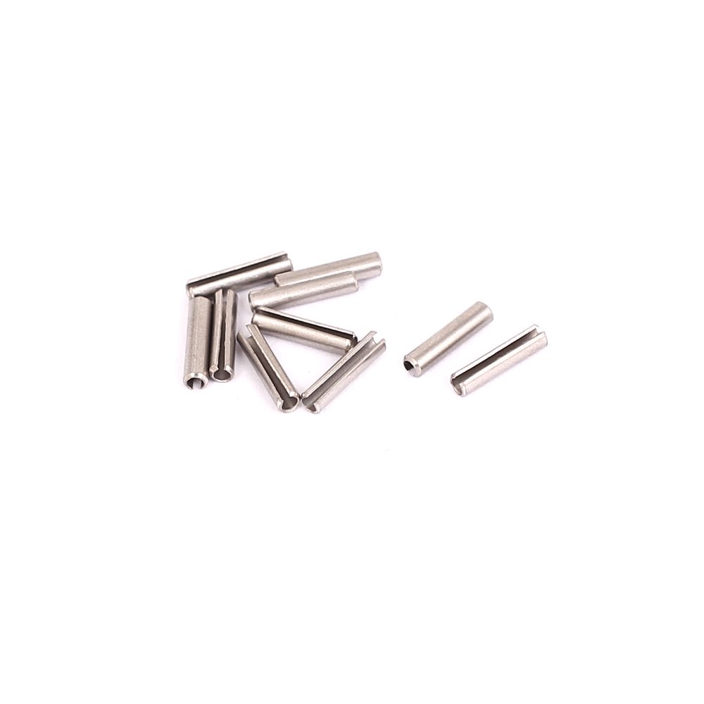 M2x10mm 304 Stainless Steel Split Spring Roll Dowel Pins Fasteners