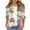 Purple#02, variant on JTZGDY Cute Floral Tops for Women Dressy Casual Ruffled Half Sleeve Ruched Pleated Crew Neck Graphic T-Shirts Loose Fit Tshirt Tunic Blouse Blue S