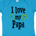 thumbnail image 4 of Inktastic I Love My Papa- Hearts Boys or Girls Baby Bodysuit, 4 of 5