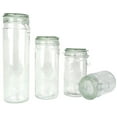 thumbnail image 2 of Coordinating Glass Storage Jars with Silicone Sealing Hinged Lids, 4 Sizes, 2 of 8