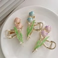 thumbnail image 7 of dianhelloya Flower Hair Claw Clip Non Slip Strong Hold Women Girls Long Thick Thin Curly Hair Clamp, 7 of 7