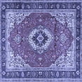 thumbnail image 1 of Ahgly Company Indoor Square Persian Blue Traditional Area Rugs, 8' Square, 1 of 4