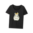 thumbnail image 2 of Camiseta de mujer con cuello redondo, informal, con estampado de animales, camisetas de manga corta a la moda S, 2 of 8