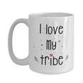 thumbnail image 3 of I Love My Tribe Mug – Unique Ceramic Mug - Funny Tea, Hot Cocoa, Coffee Cup - Novelty Perfect Ideas for Gifts Birthdays – Smooth, Surface, Ceramic Mug 11Oz, 3 of 4