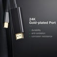 thumbnail image 3 of SharkTRUE 1.8m Mini DP to HDMI-compatible Displayport Thunderbolt 2 MDP For iMac Adap, 3 of 8