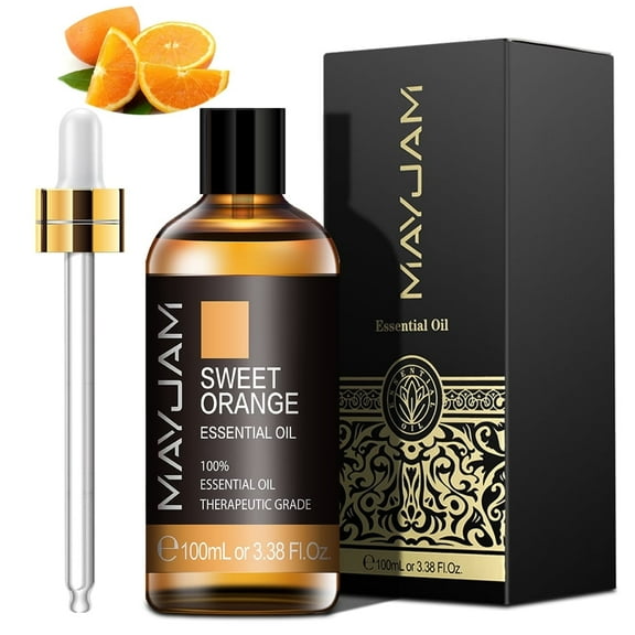 MAYJAM 100ML Sweet Orange Essential Oils, 100% Pure Natural Aromatherapy Massage Bath Sleep Relaxation