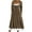 Khaki, variant on Brilliant Fall Dresses for Women Plus Size Maxi Women's Casual Crew Neck Long Sleeve Pullover Patchwork Pleated Solid Color Button Dress Brown XXL
