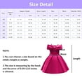 thumbnail image 3 of Flower Girl Bow Satin Dress Princess Bridesmaid Wedding Pageant Gown, 3 of 5