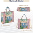 thumbnail image 6 of FORMRS Womens Corduroy Tote Bag Crossbody Shoulder Handbag with Pocket, Pink Seaside Boat, 6 of 7