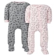 thumbnail image 1 of Pyjama en Coton Ajusté à Pieds pour Bébé et Fillette, Lot de 2, 1 of 6