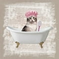 thumbnail image 2 of Prime, Marcus 15x15 Gold Ornate Wood Framed with Double Matting Museum Art Print Titled - Kitty Baths 1, 2 of 4