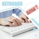 thumbnail image 5 of Seitruly Juego de ratón y teclado inalámbrico Universal para el hogar, la escuela, el trabajo de negocios, el teclado del ordenador portátil de Videojuegos y accesorios Rosa, 5 of 6