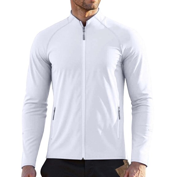 Fishing Shirts for Men Upf 50 Sun Protection Long Sleeve Tops Rash Guards Fishing Shirts for Athletic Running Gym Workout