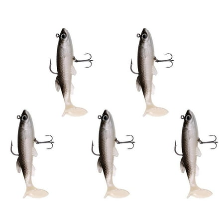 Aoanydony Vivid Minnow Fishing Lures Soft Baits 3D fish eye Artificial Baits 2#