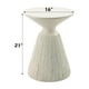 thumbnail image 4 of Mesa decorativa redonda Duane de Acme, color blanco natural, 4 of 4