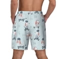 thumbnail image 4 of Balery Poodle Playing Skateboard Mens Swim Trunks Swim Shorts for Men Quick Dry Inseam Beach Shorts with Compression Liner Pocket-Small, 4 of 9