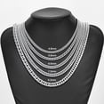 thumbnail image 5 of 4.8mm/5.8mm/6.6mm/7.5mm/9.2mm Stainless Steel Cuban Link Chains Classic Men Boy Curb Chunky Necklace 14 to 30 Inches, 5 of 5