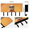 thumbnail image 2 of Owl Firemen Mail Holder Organizer Wall Mount with Shelf Key Holder Key Rack with 5 Key Hooks for Wall Decorative, 2 of 6