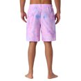 thumbnail image 3 of INSPIRE CHIC Mens Summer Colorful Tie-dyed Pattern Drawstring Elastic Waist Board Shorts 38 Purple Blue, 3 of 5