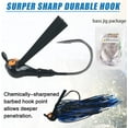 thumbnail image 4 of VanRolldex Weedless Rubber Flipping Jig Fishing Lure for Bass, 6 Count, 4 of 7