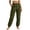 Army Green, variant on Womens Corduroy Jogger Pants Casual Drawstring Elastic Waist Cargo Pants Comfort Loose Fit Athletic Pants with Ribbed Elastic Cuffs for Hiking Running Travel