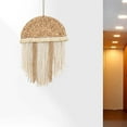 thumbnail image 4 of Tapiz colgante de pared de macramé bohemio / Telón de fondo tejido con Decoración moderna elegante hecha Boho / para dormitorio , B B Fernando Macramé Tela decorativa, 4 of 7
