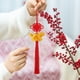 thumbnail image 4 of Juego de 4 adornos Feng Shui para Año Nuevo | Borlas colgantes rojas con nudo y monedas para la buena suerte y la riqueza | Decoración para puerta, pared y coche para la fiesta de Año Nuevo chino, 4 of 7