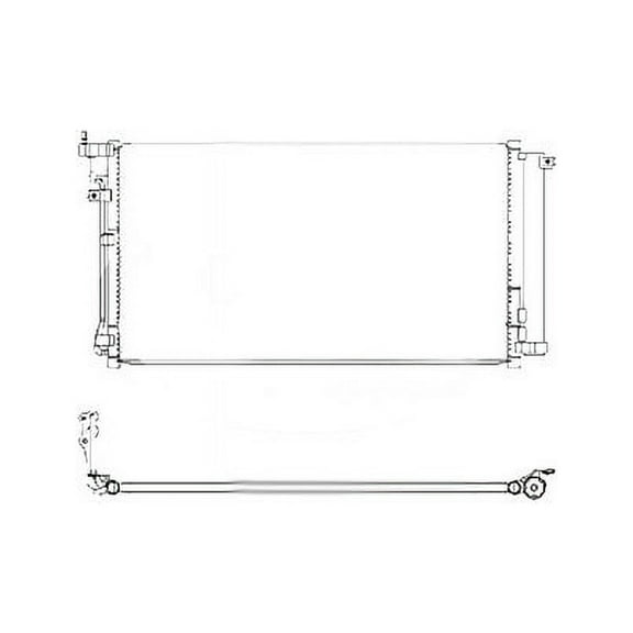A/C Condenser - Compatible with 2017 - 2019 Genesis G80 2018
