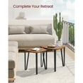 VASAGLE Nesting Triangle End Tables, Coffee Tables for Living Room ...