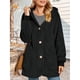 thumbnail image 4 of Chaquetas de Forro Abrigadas para Mujer, Abrigos Casuales con Capucha, Cárdigans y Bolsillos. Negro L, 4 of 8