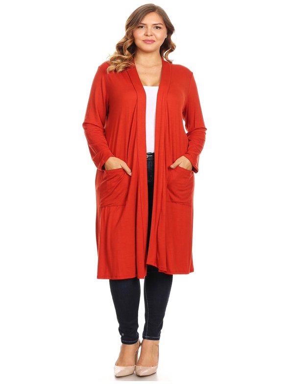 Plus Size Duster Cardigan