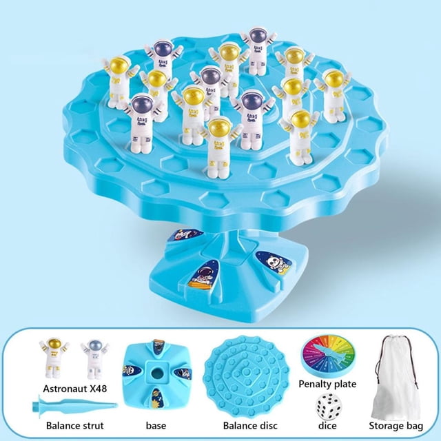 Feltree Astronaut Tree Stacking Puzzle - Math Balancing Game for Kids, Educational Toy to Train Fine Motor Skills and Strategy