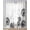 White Black, variant on White Dandelion Sheer Curtains 63 Inch Length 2 Panels Set for Living Room/Bedroom, Spring Flowers Botanical Vintage Black Kitchen Curtains Grommet Semi-Sheer Curtains Window Treatments 42"x63"x2