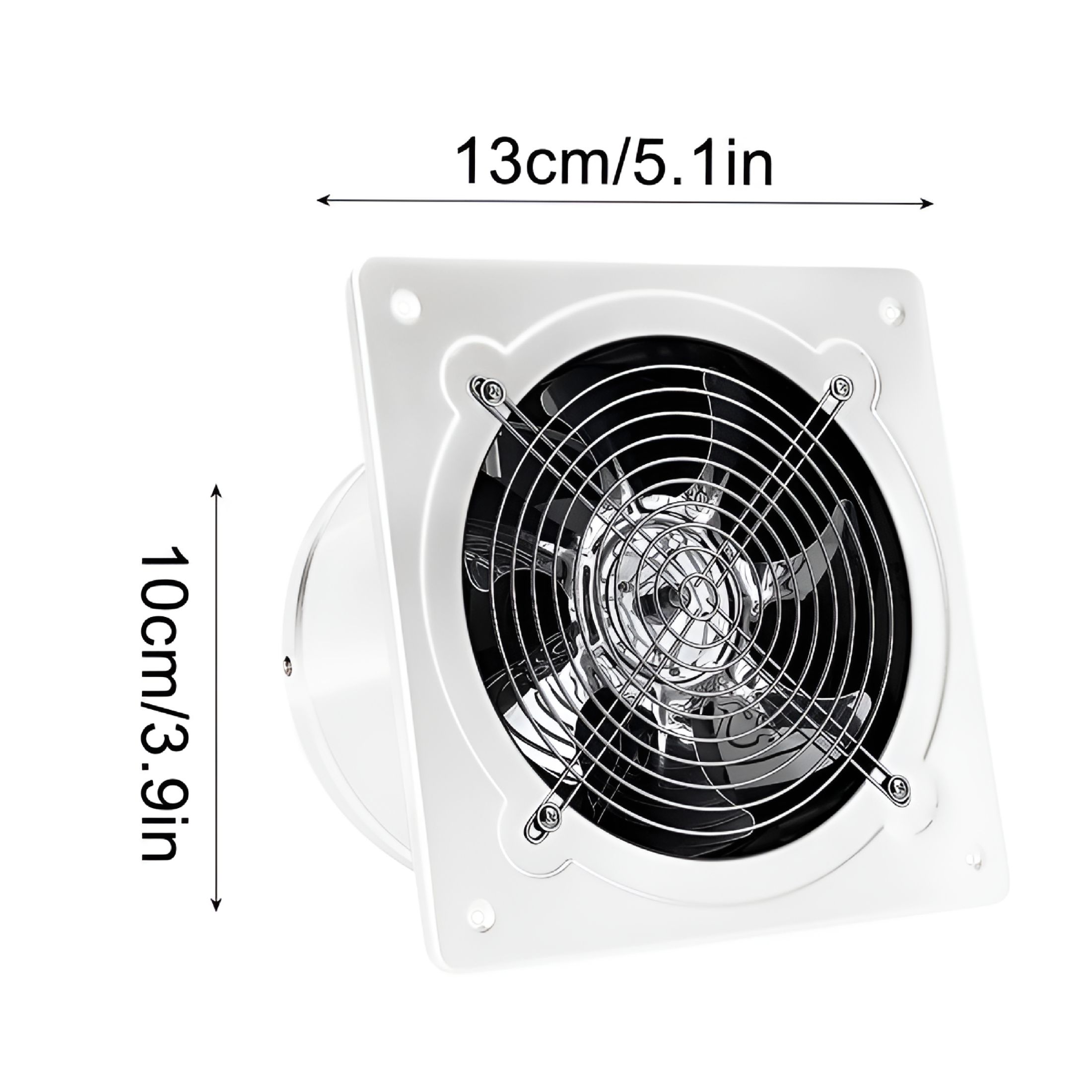 HIBIBUD 2026 New Kitchen Oil Fume Ventilation Fan for Kitchen, Bathroom, Laundry, Garage Silent Exhaust Fan Bathroom Window Mounted Powerful Exhaust Fan