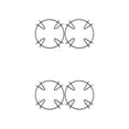 thumbnail image 4 of Matsuzay Estante para estufa de profesional, 2 uds., alta resistencia al calor, resistente al agua, soporte para Wok, soporte ligero para estufa Tipo 1 2Conjunto, 4 of 6